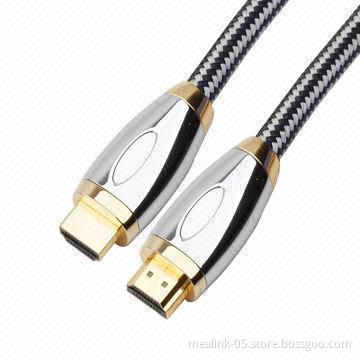 New Style HDMI® Cables, Metal Shell with Beautiful Design + Sticker and Outer Nylon Net